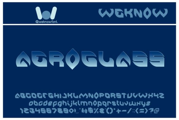 Aero Glass Font for Creative Projects