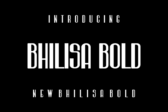 Bhilisa Bold: A Bold Typeface for Digital Design
