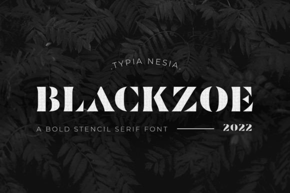Blackzoe: A Bold Display Font