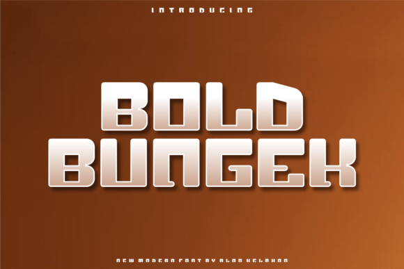 Bold Bungek: A Bold Font for Creative Makers