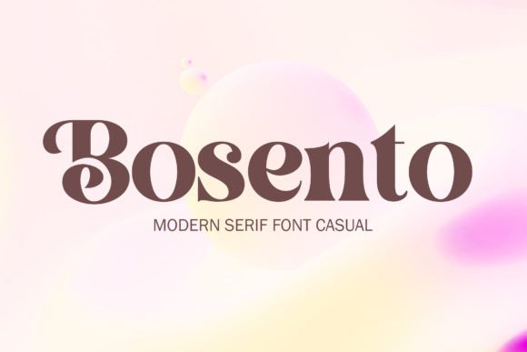 Bosento: A Serif Font for Elegant Branding