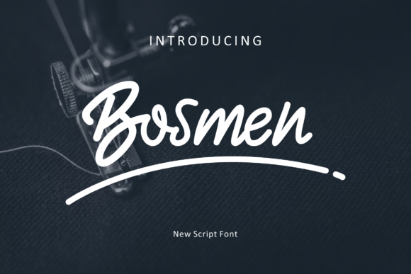 Bosmen: A Bold Script Font for Digital Marketing