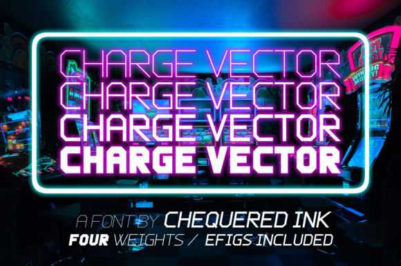 Charge Vector: A Bold Display Font for Creative Projects