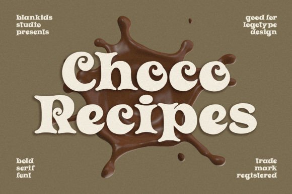 Choco Recipes: A Bold Serif Font