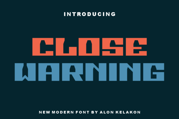 Close Warning Font for Web Design