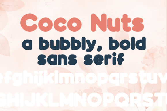 Coco Nuts: A Bold, Playful Sans Serif