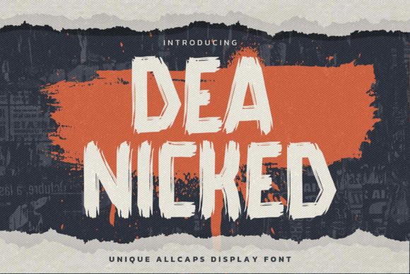Dea Nicked: A Bold Display Font for Makers