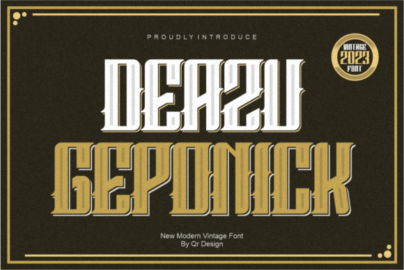 Deazu Geponick: A Bold Font for Business Branding