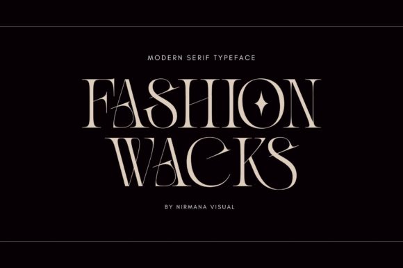 Fashion Wacks Font: Elegant Style for Craft Projects