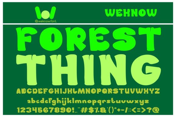 Forest Thing: A Bold Display Font