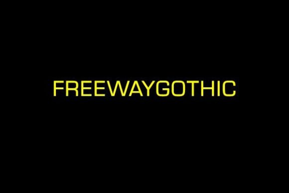 Freewaygothic: A Bold Typographic Statement