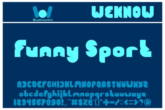 Funny Sport Font for Business Branding