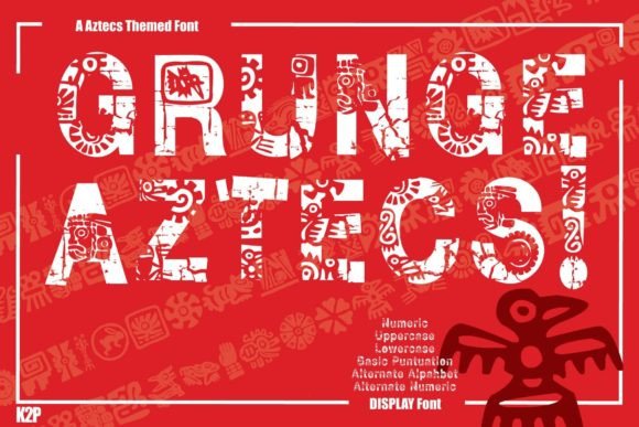Grunge Aztecs Font for Bold Campaigns
