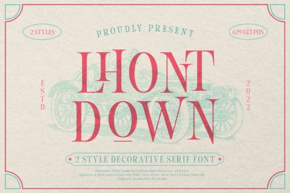 Lhont Down: A Bold Serif for Impactful Campaigns