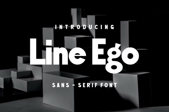 Line Ego: A Bold Sans Serif for Creative Work
