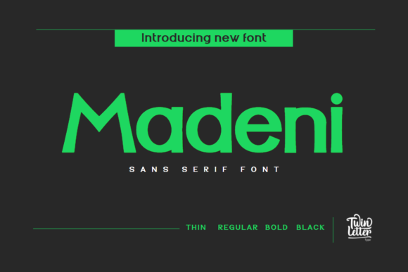 Madeni: A Modern Sans Serif for Designers