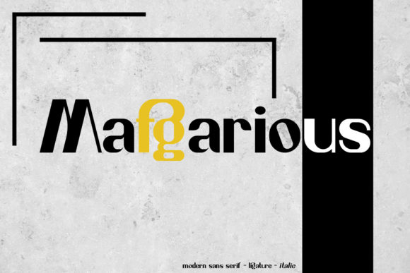 Mafgarious: A Bold Sans Serif for Web Design
