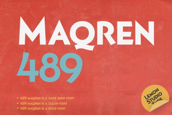 Maqren 489: A Bold Font for Editorial Design