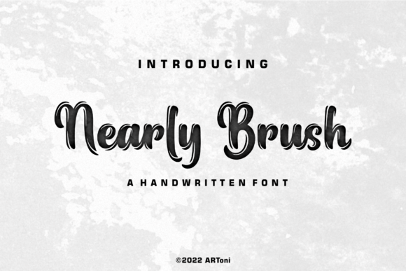 Nearly Brush: A Bold Font for Web Design