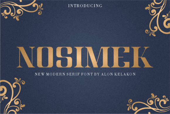 Nosimek: A Stylish Serif Font for Business Branding