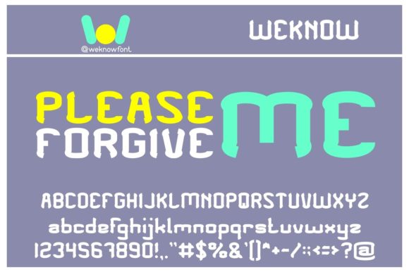 Please Forgive Me Font