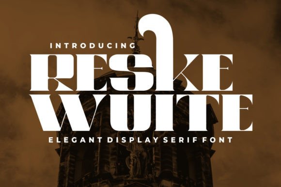 Reske Wuite: A Bold Serif Font