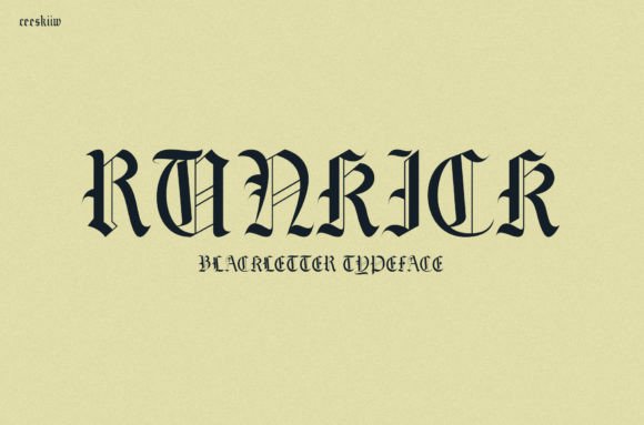 Runkick: Bold Blackletter for Impactful Campaigns