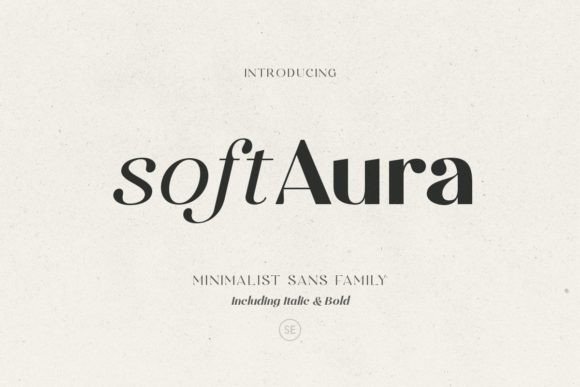 Soft Aura: A Classy Font for Creative Projects