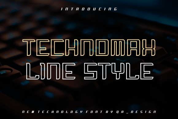 Technomax Line – Bold Display Font