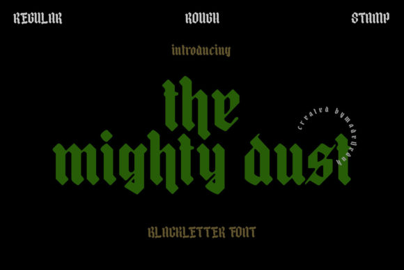 The Mighty Dust: A Bold Font for Business