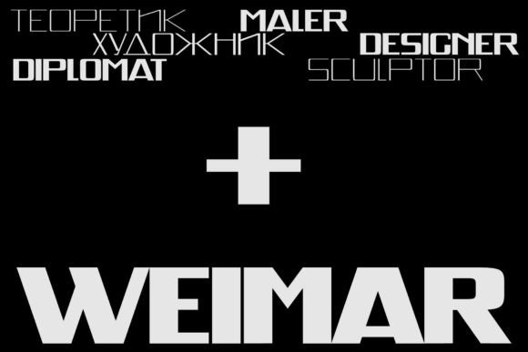 Weimar: A Bold, Modern Sans Serif