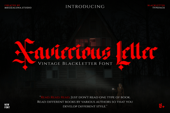 Xavierious Letter Font for Business