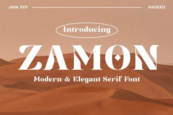 Zamon: A Bold Serif Typeface